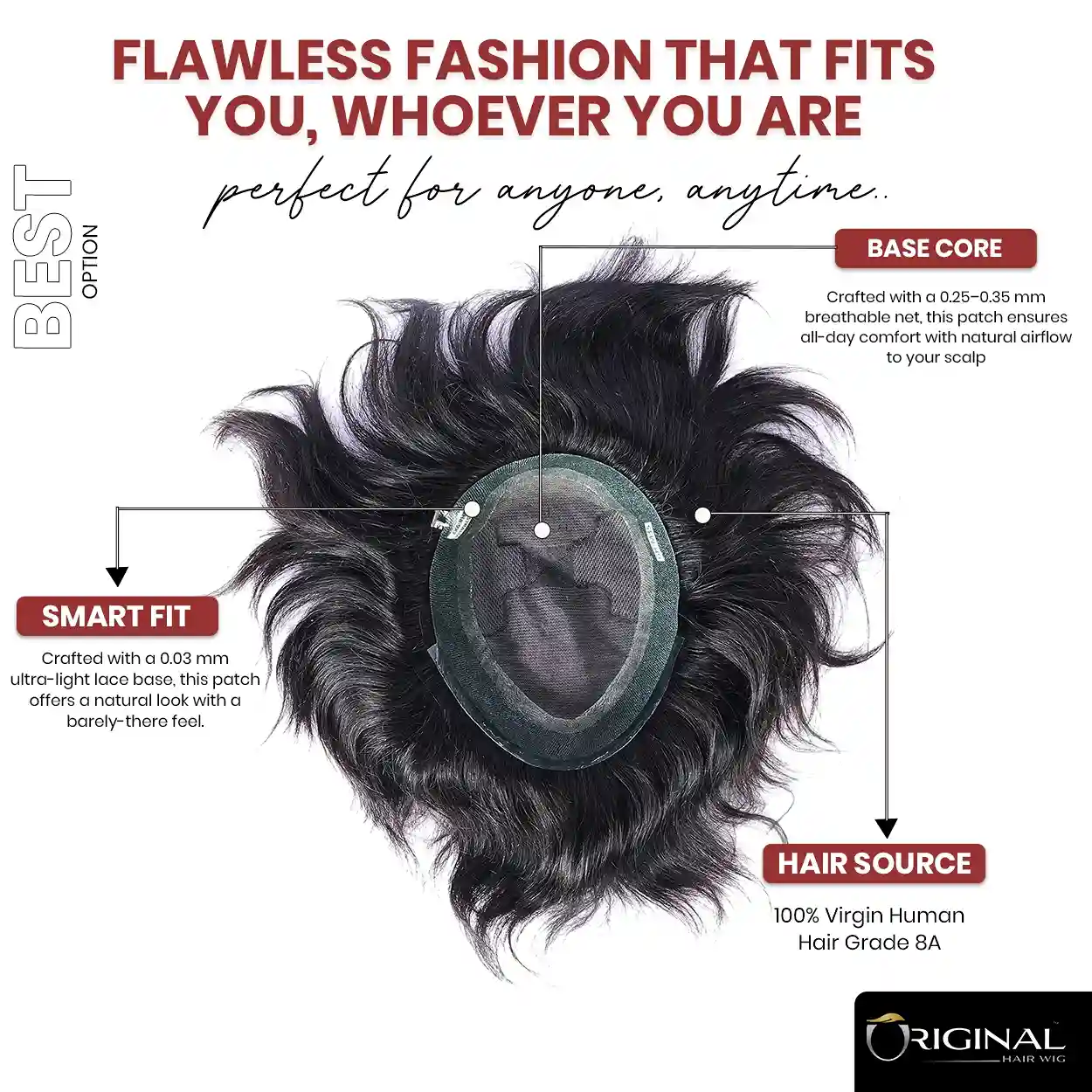 Golden Australia Hair Patch PU Frontal Transparent Border Natural Hairline